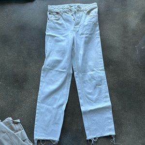 White high waisted Zara jeans
